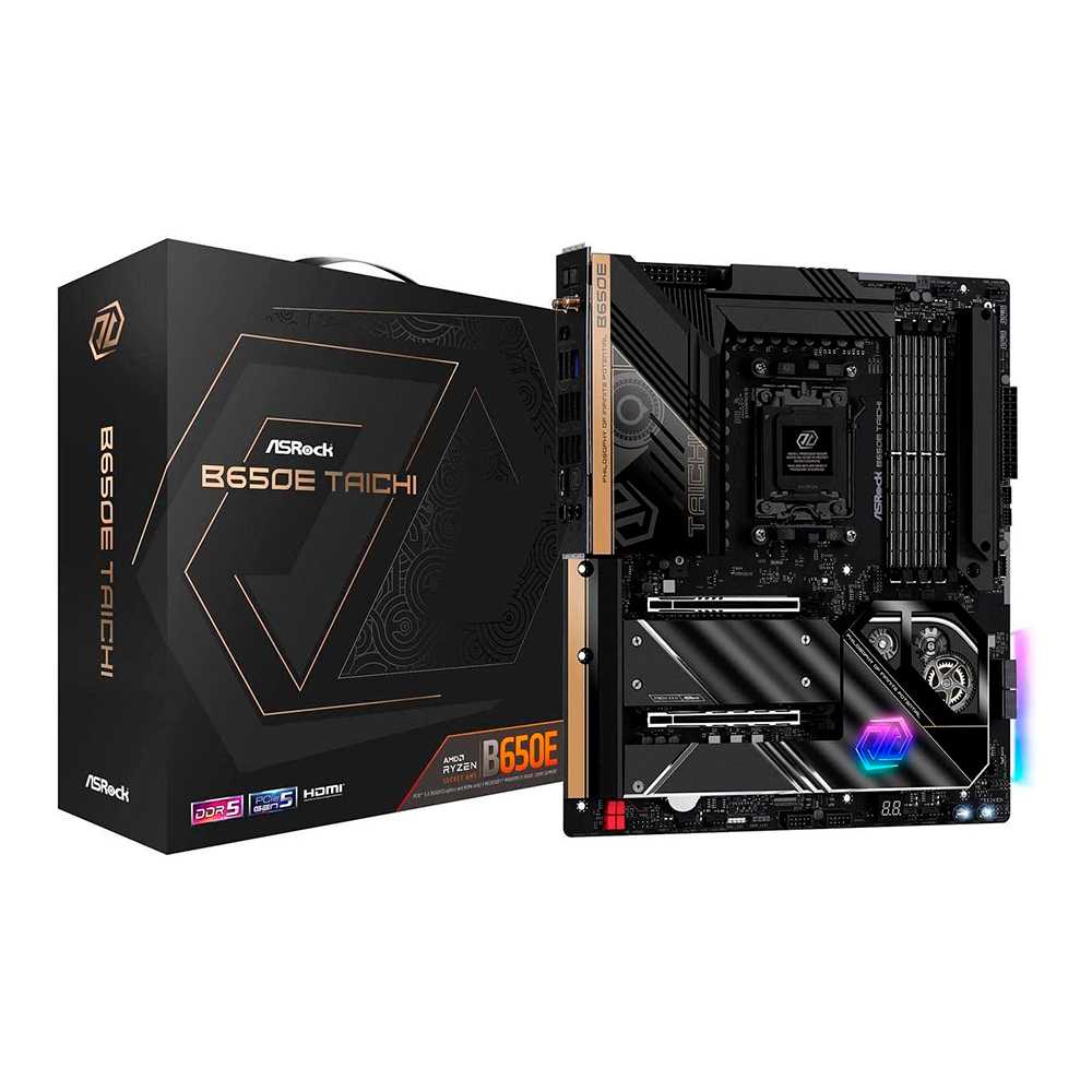 Asrock B650E Taichi. Socket AM5. E-ATX. - DDR5