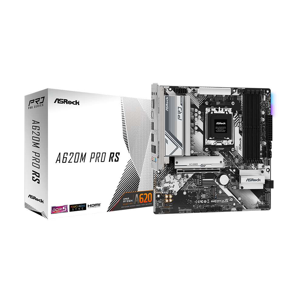 Asrock A620M Pro RS. Socket AM5. Micro-ATX. - DDR5