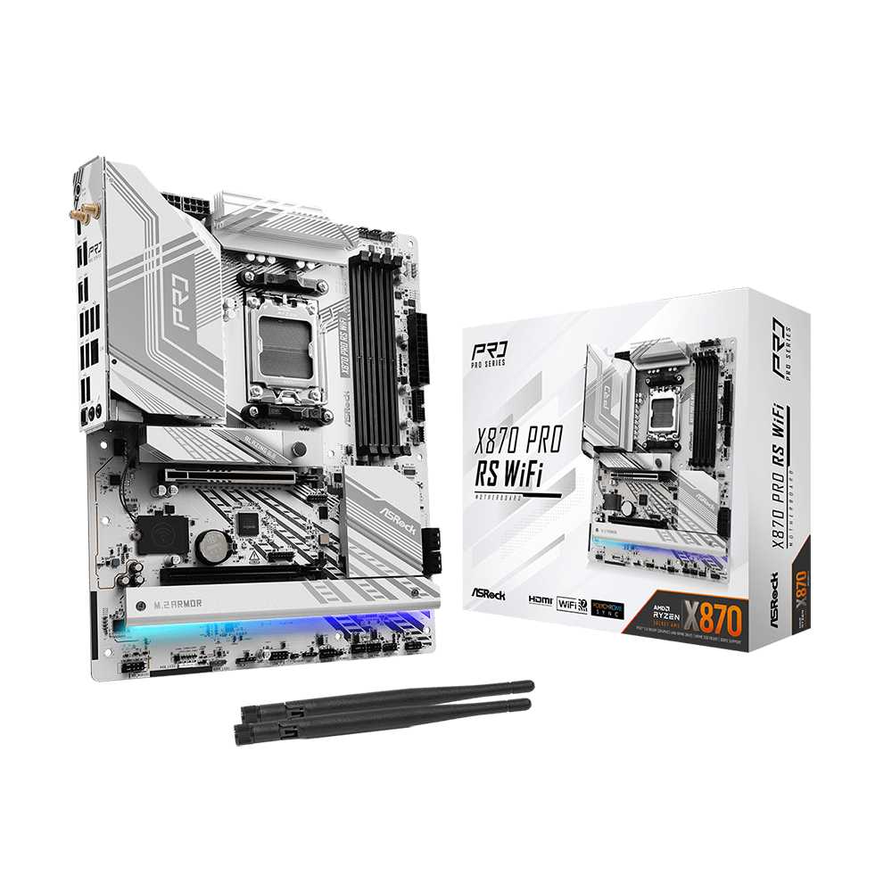 Asrock X870 Pro RS WiFi. Socket AM5. - DDR5