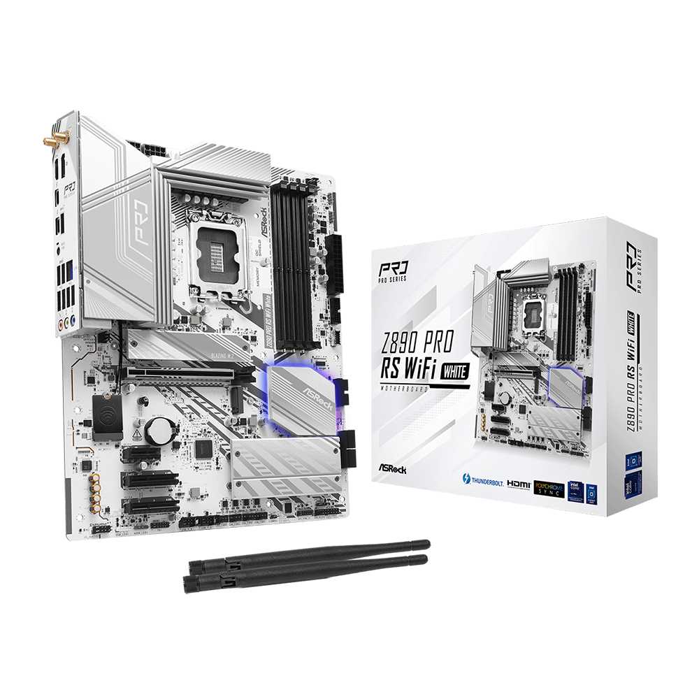 Asrock Z890 Pro RS WiFi White. Socket 1851. - DDR5