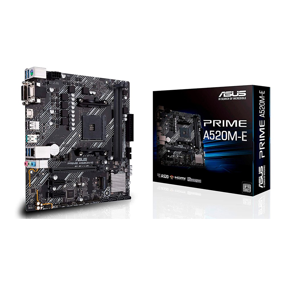 Asus Prime A520M-E. Socket AM4. Micro-ATX. - DDR4