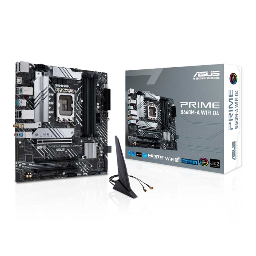 Asus Prime B660M-A WIFI D4. Socket 1700. Micro-ATX. -DDR4