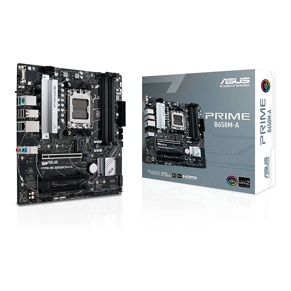 Asus Prime B650M-A. Socket AM5. Micro-ATX. - DDR5