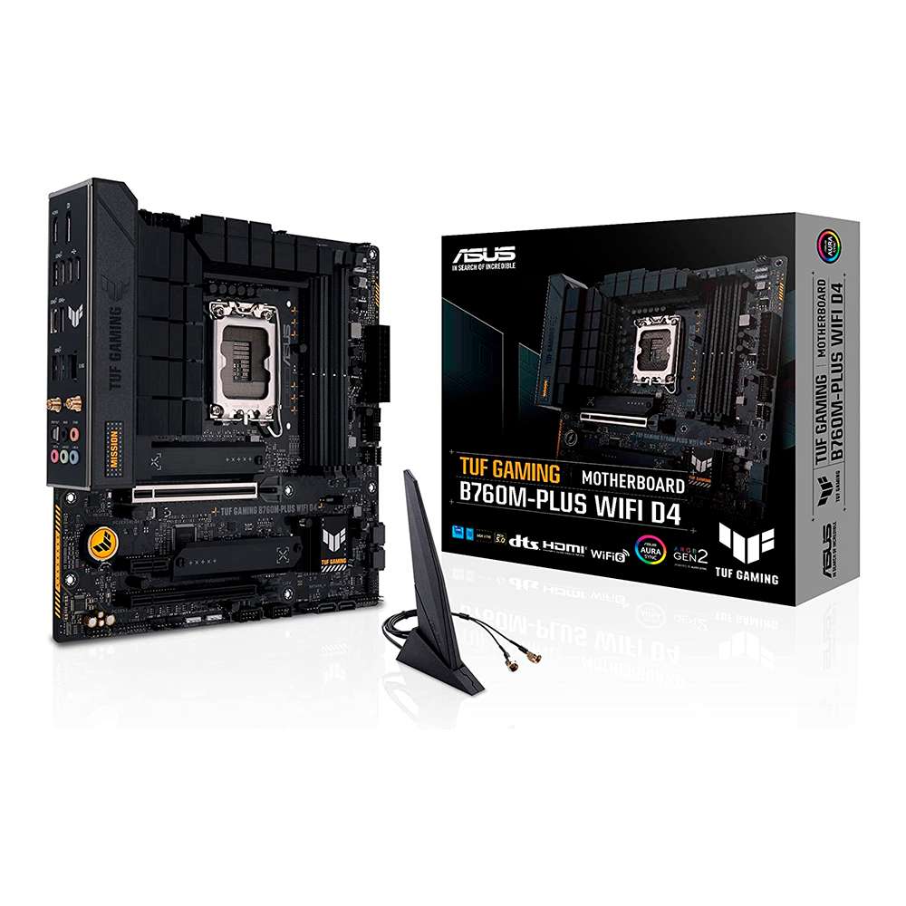 Asus TUF Gaming B760M-Plus WiFi D4. Socket 1700. Micro-ATX. - DDR4