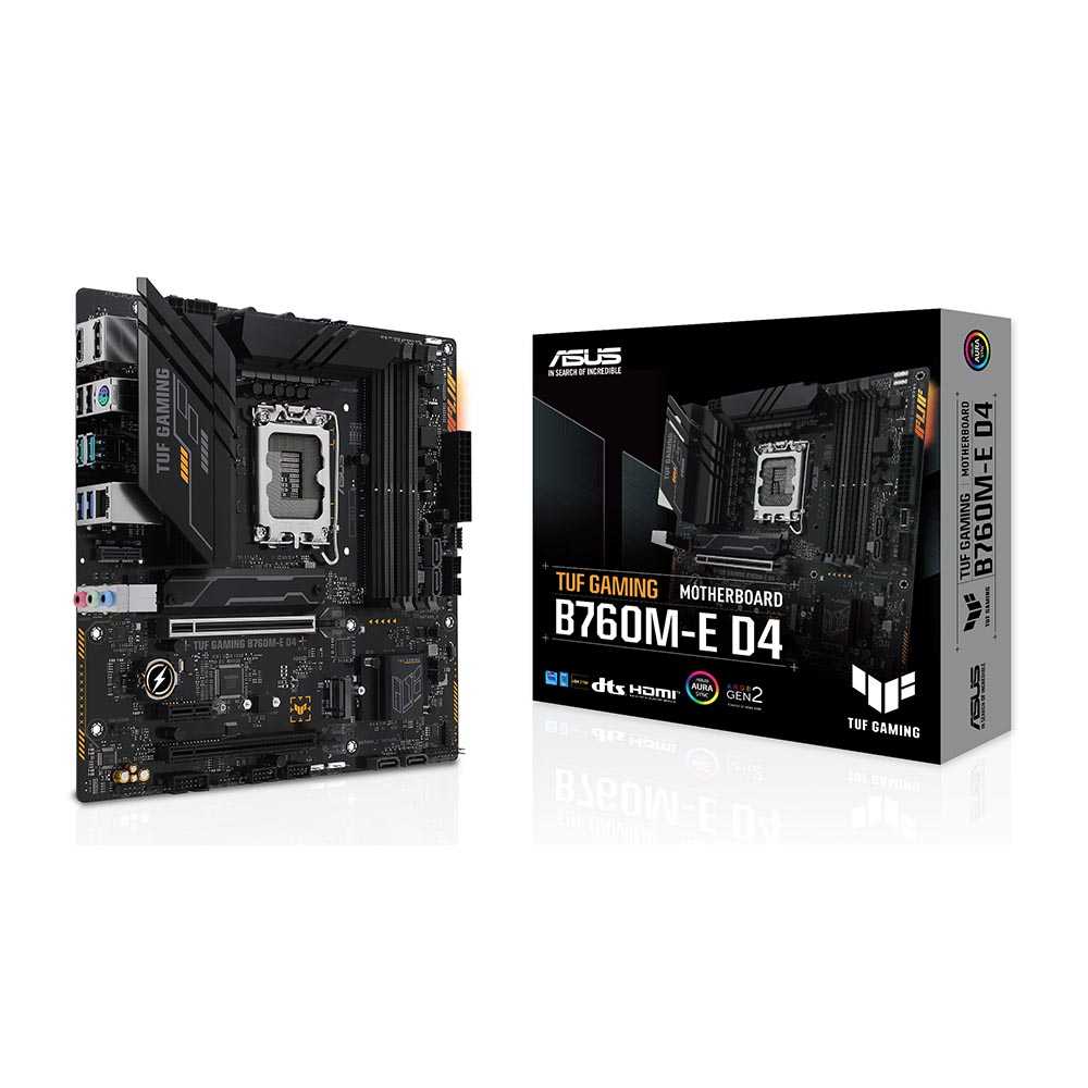 Asus TUF Gaming B760M-E D4. Socket 1700. Micro-ATX - DDR4