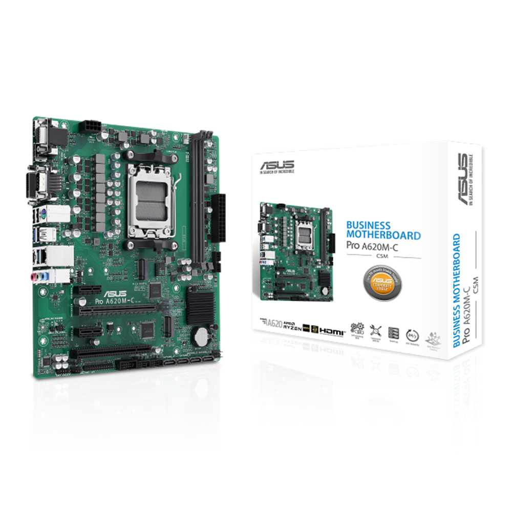 Asus Pro A620M-C-CSM. Socket AM5. Micro-ATX - DDR5