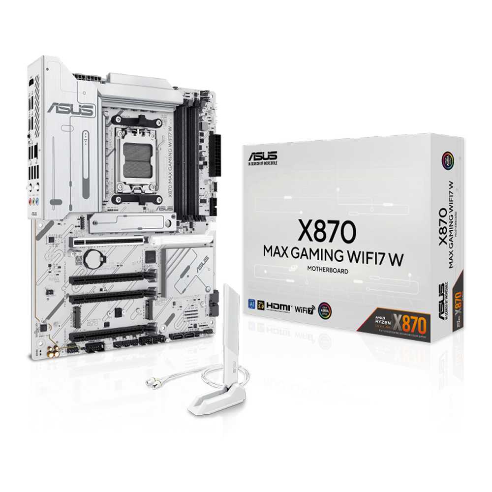 Asus X870 MAX Gaming WiFi7 W. Socket AM5. - DDR5