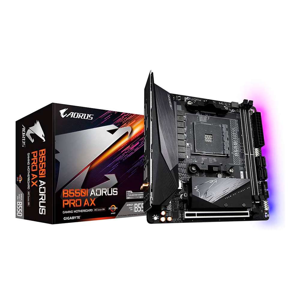 Gigabyte B550 Aorus Pro AX. Socket AM4. Mini-ITX. - DDR4