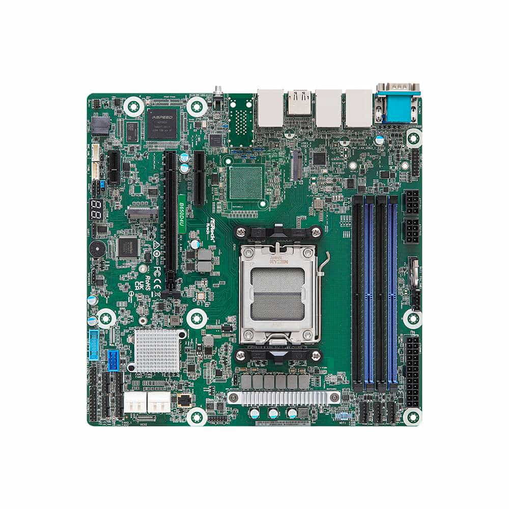 Asrock B650D4U. Socket AM5. Micro-ATX. - DDR5