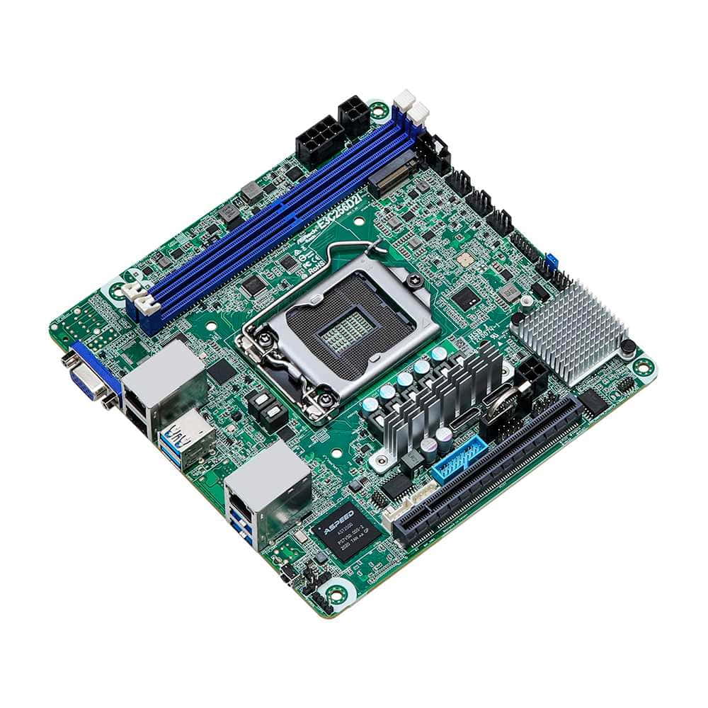 Asrock Rack E3C256D2I. Socket 1200. Mini-ITX.