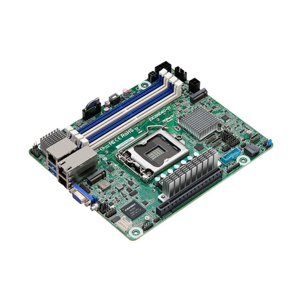 Asrock E3C256D4ID-2T. Socket 1200. Mini-ITX. - DDR4