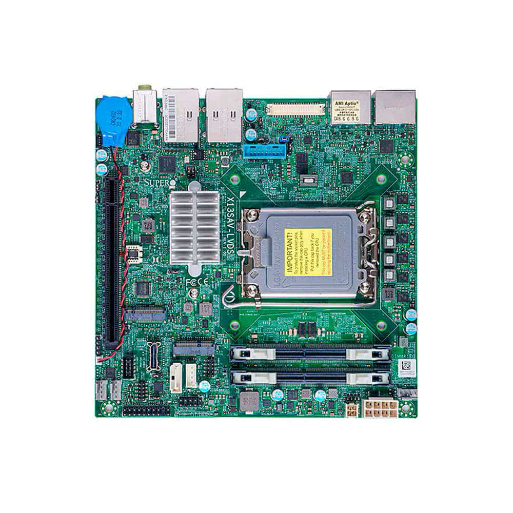 Supermicro MBD-X13SAV-LVDS. Socket 1700. Mini-ITX. BULK. - SoDIMM DDR4