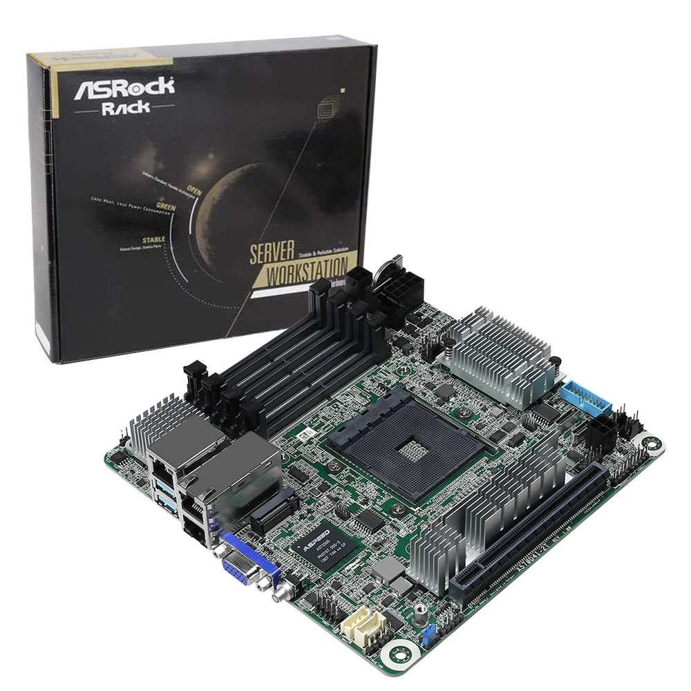 Asrock Rack X570D4I-2T. Socket AM4. Mini-ITX.