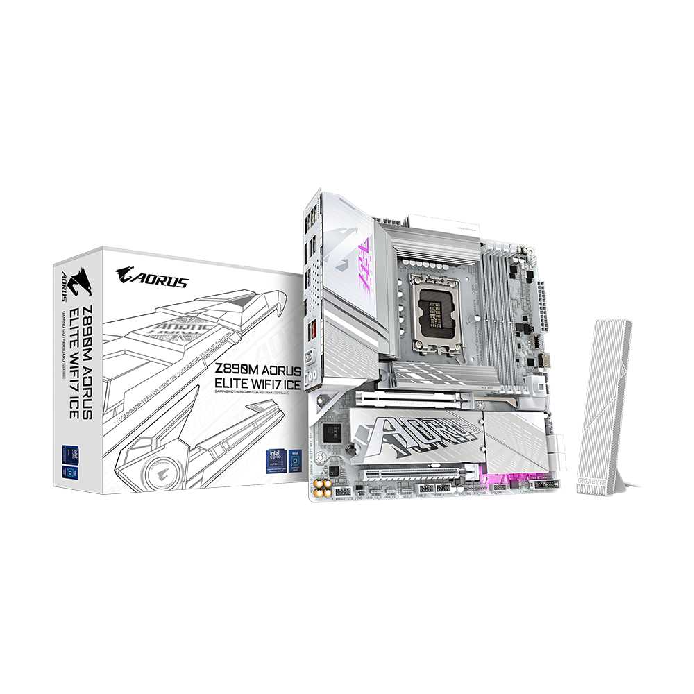 Gigabyte Z890M Aorus Elite WiFi7 ICE. Socket 1851. Micro-ATX - DDR5