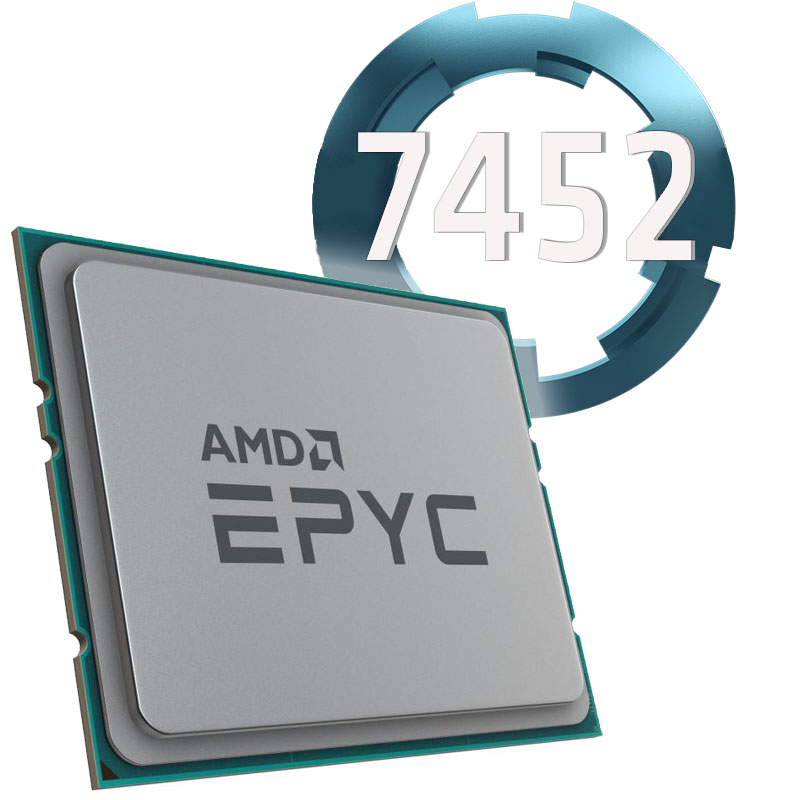 Amd EPYC 7452 2.35Ghz. Socket SP3. TRAY