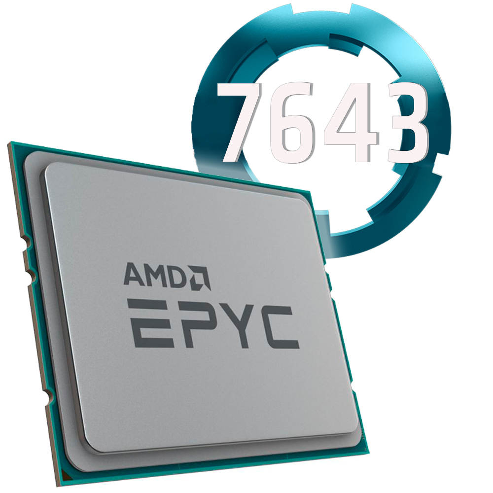 Amd EPYC 7643 2.3Ghz. Socket SP3. TRAY