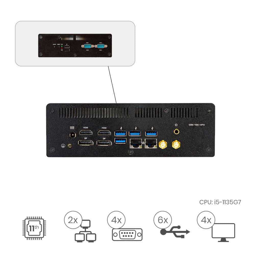 Appliot P410-I511A-1135 Tiger Lake 8K Quad Display