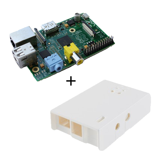 barebone Raspberry Pi con 512Mb - 2 USB Blanca