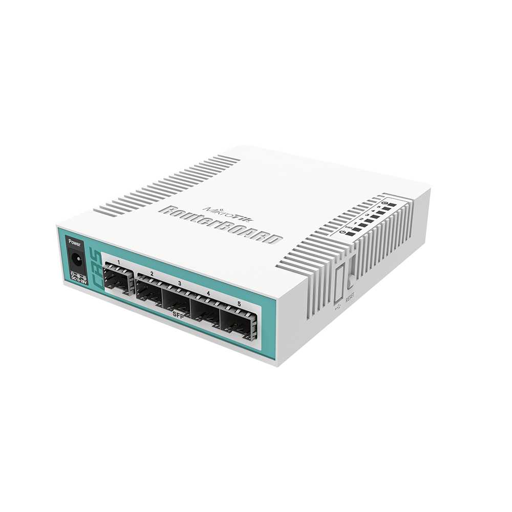 MikroTik CRS106-1C-5S. Switch PoE 5 puertos.