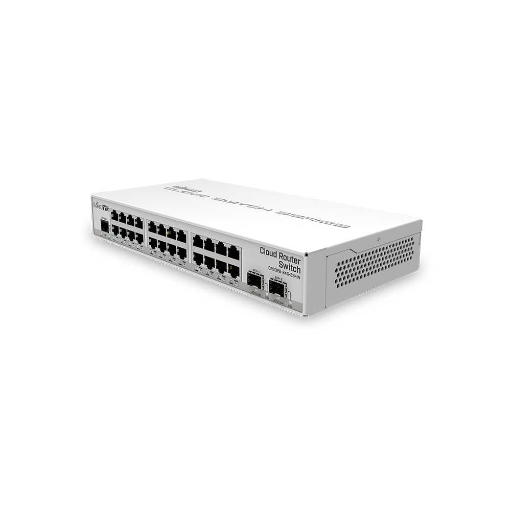 Mikrotik CRS326-24G-2S+IN. Switch PoE 26 puertos.