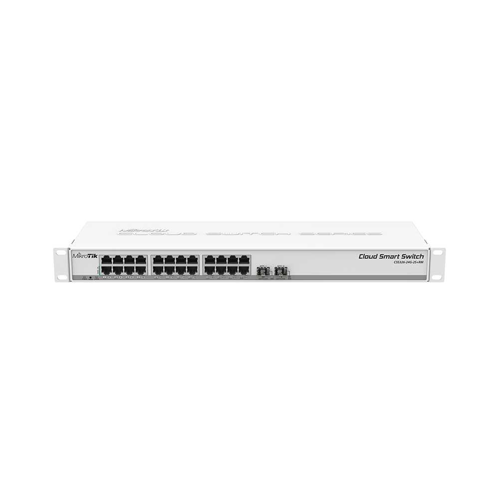MikroTik CSS326-24G-2S+RM. Switch PoE 24 puertos.