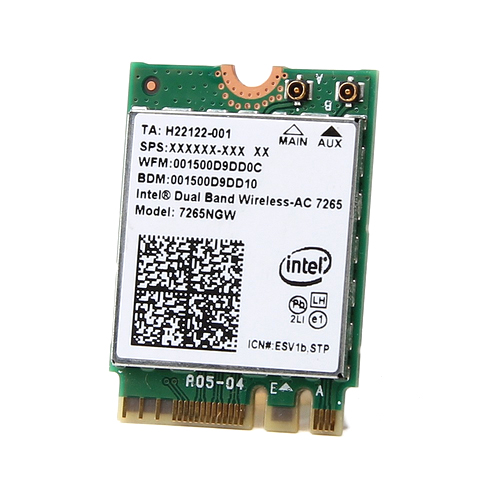 Intel AC 7265. Wireless/Bluetooth.