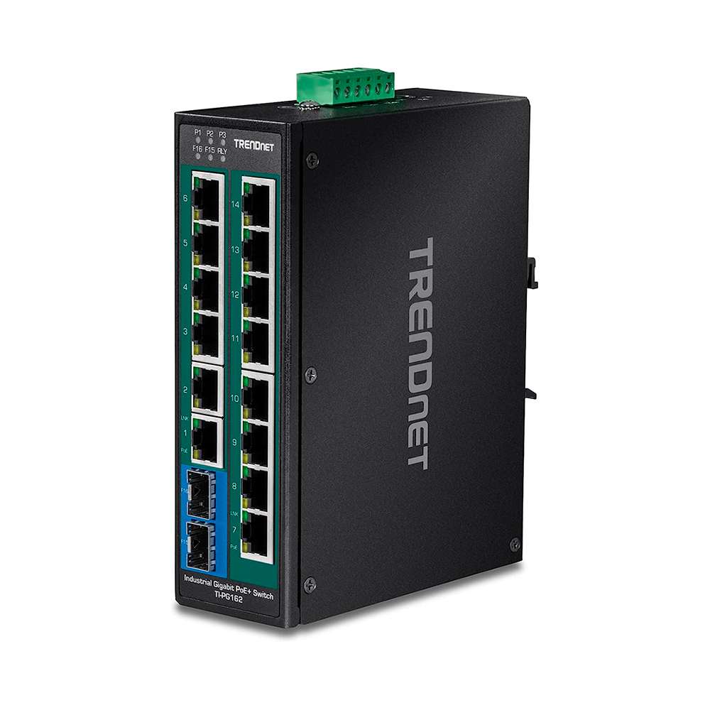 Trendnet TI-PG162. Switch DIN-RAIL PoE 16 Puertos. | Hardware