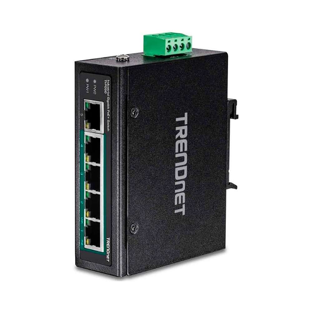 Trendnet TI-PG50. Switch DIN-RAIL PoE 5 Puertos.