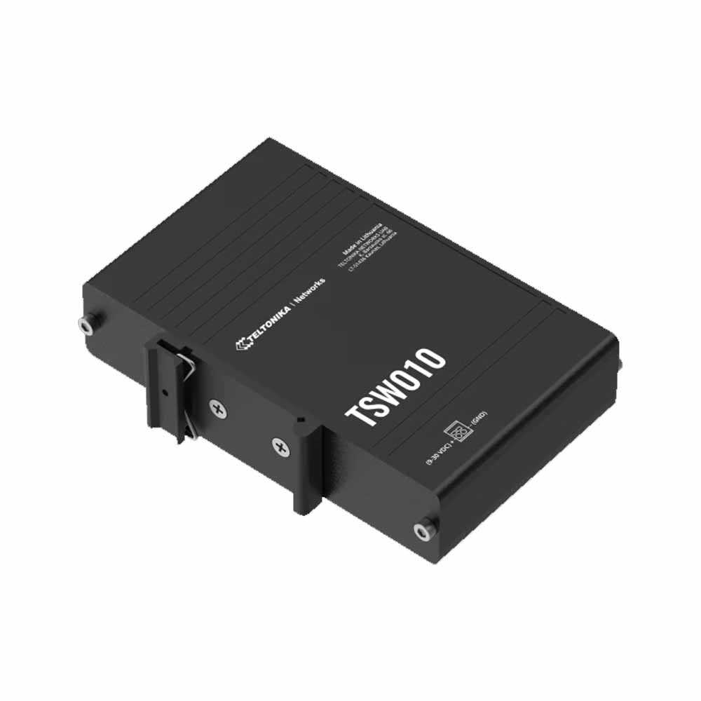 Teltonika TSW010. Switch DIN-Rail PoE 5 Puertos.