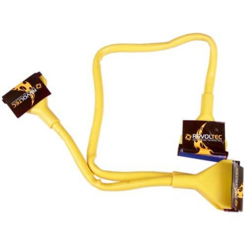 Cable IDE ATA133 redondo, 90 cm, amarillo