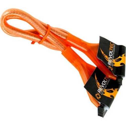 Cable Floppy redondo, UV Naranja,48cm