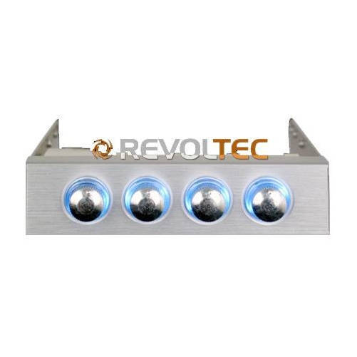 Regulador de Ventilador 3.5, 4-canales, plata | Hardware