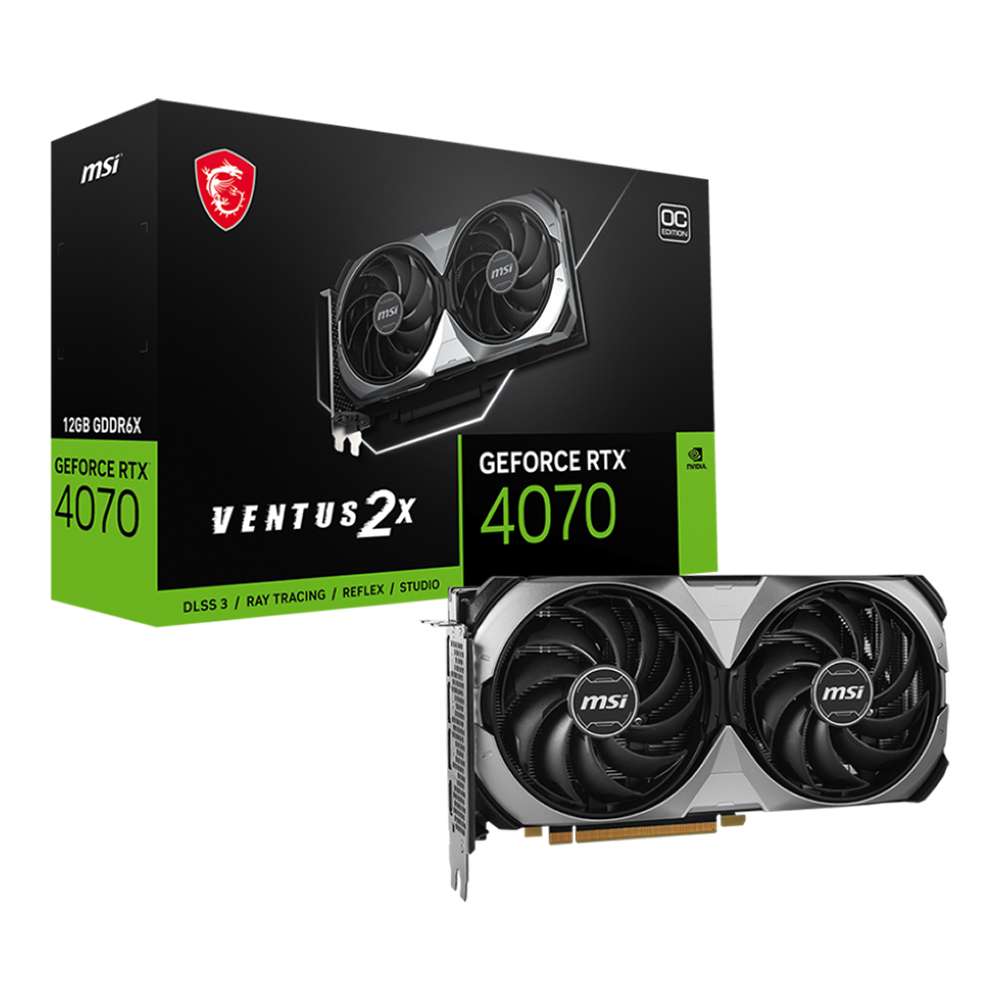 MSI RTX 4070 Ventus 2X E OC 12Gb GDDR6X