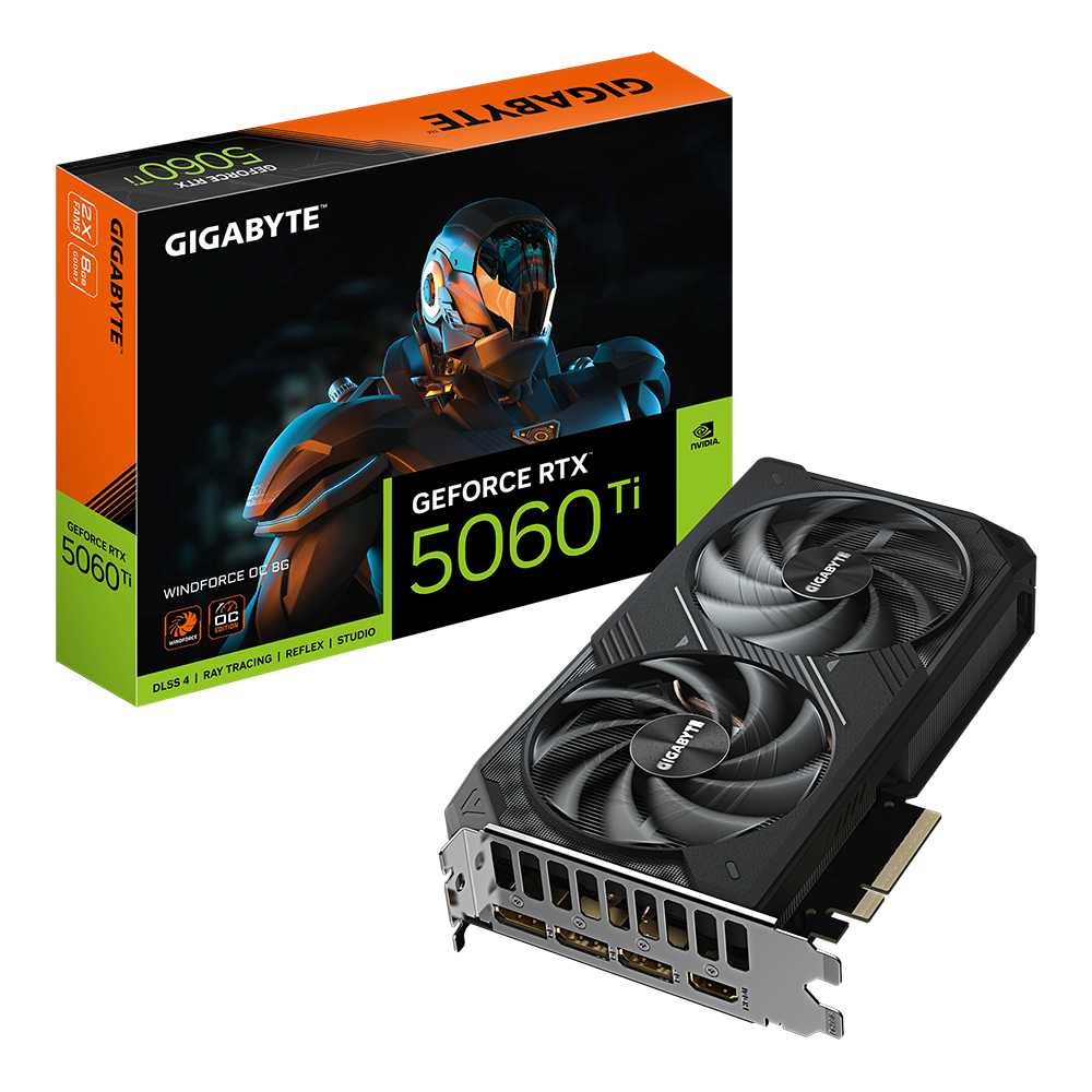Gigabyte RTX 5060 Ti Windforce OC 8Gb GDDR7