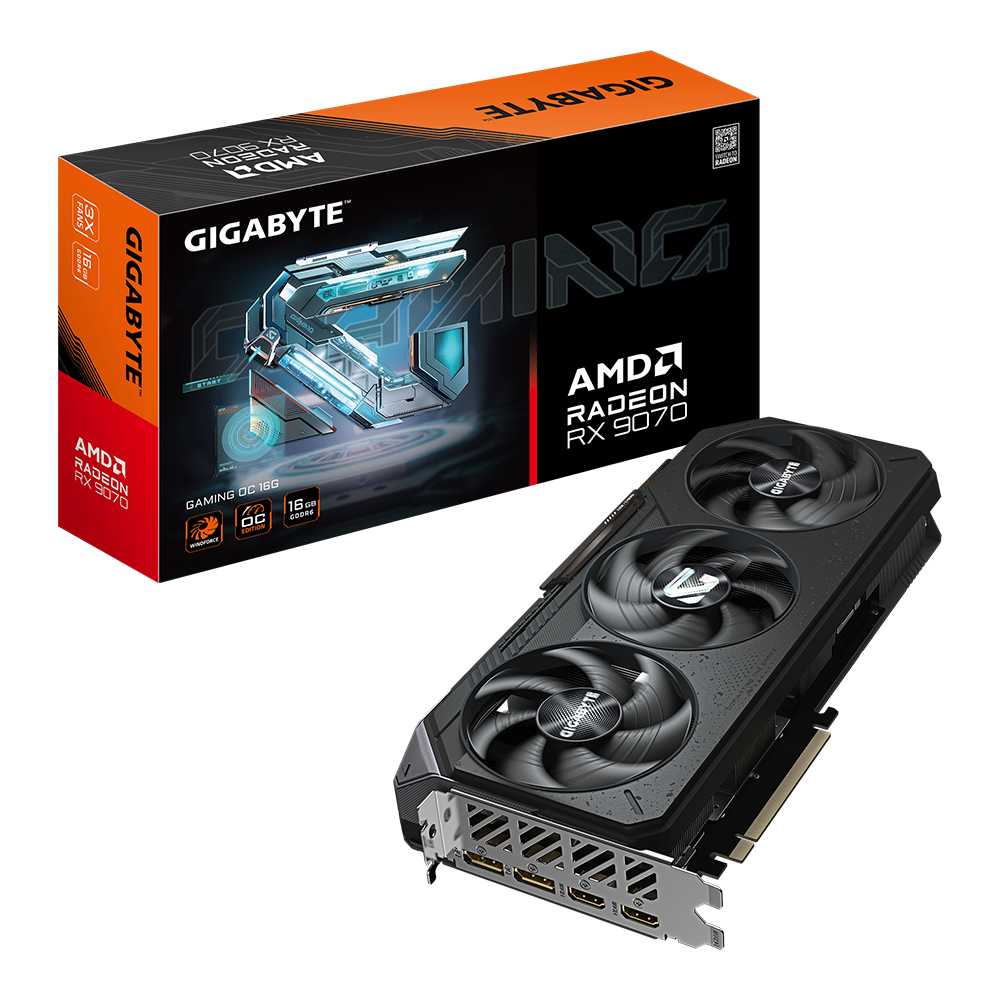 Gigabyte RX 9070 Gaming OC 16Gb GDDR6