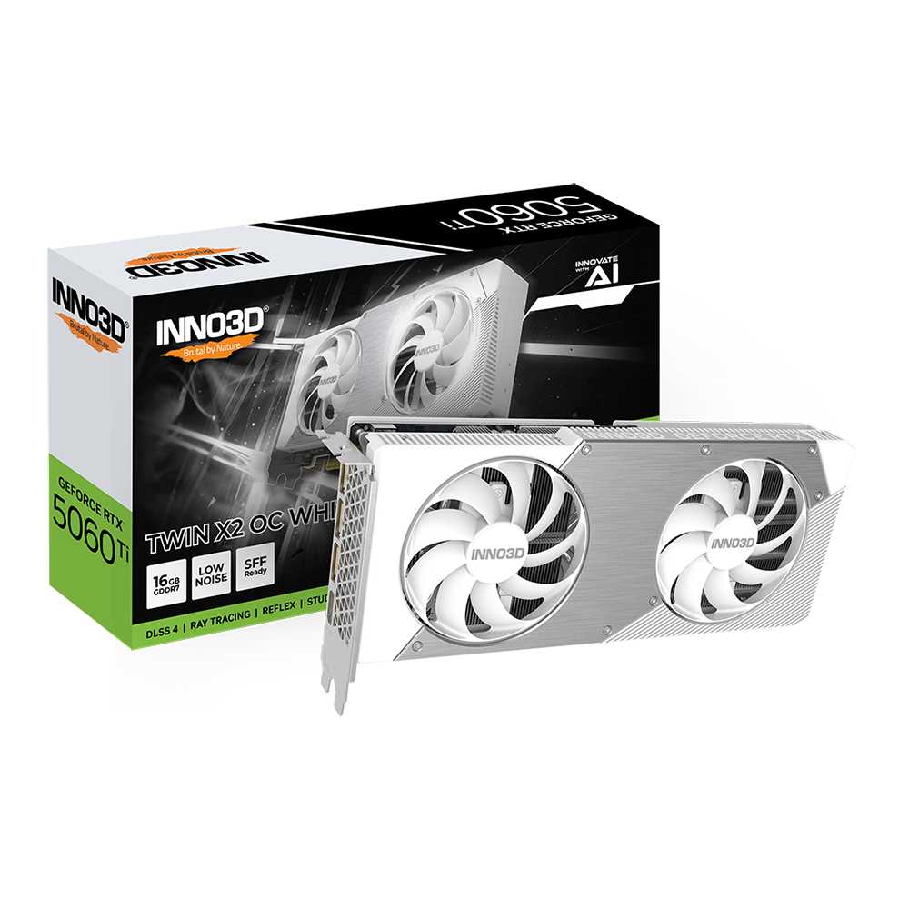 Inno3D RTX 5060 TI Twin X2 OC White 16Gb GDDR7