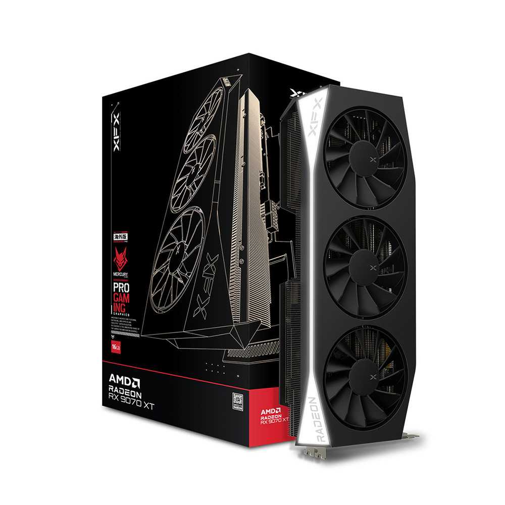 XFX Mercury RX 9070 XT Gaming 16Gb GDDR6