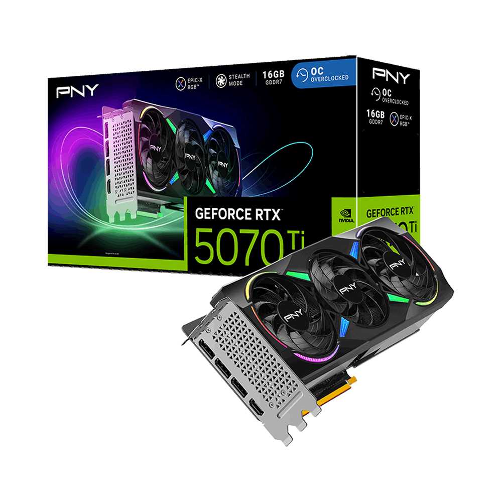 PNY RTX 5070 Ti ARGB EPIC-X RGB OC 16Gb DDR7