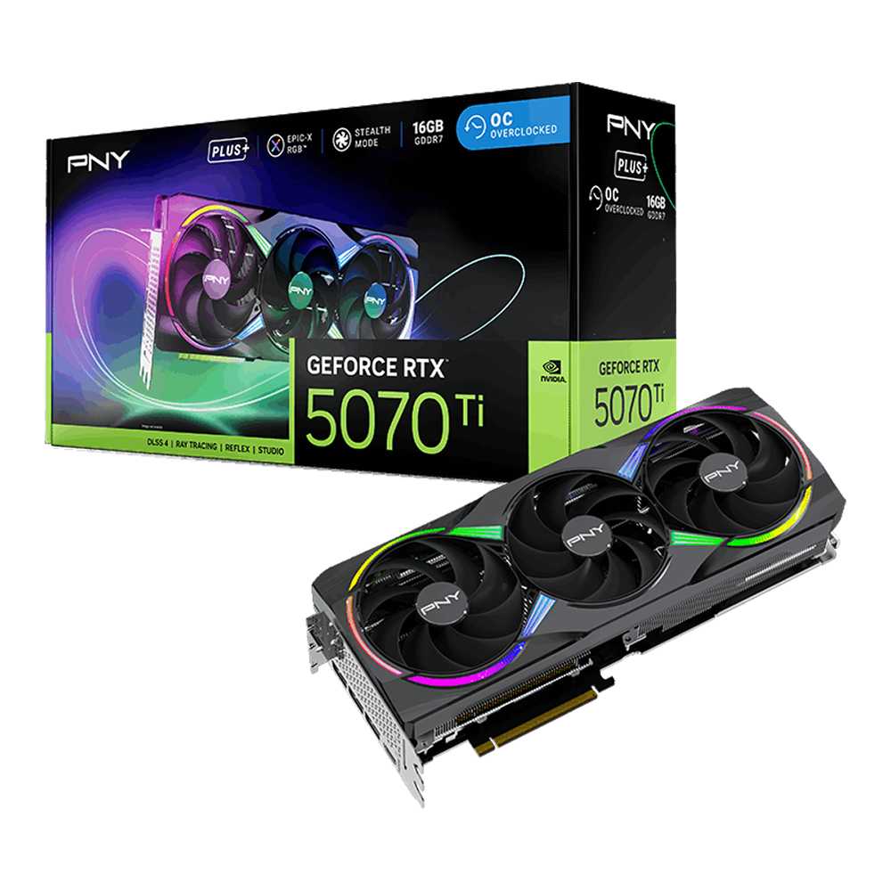 PNY RTX 5070 Ti Ti EPIC-X RGB OC Plus 16Gb GDDR7