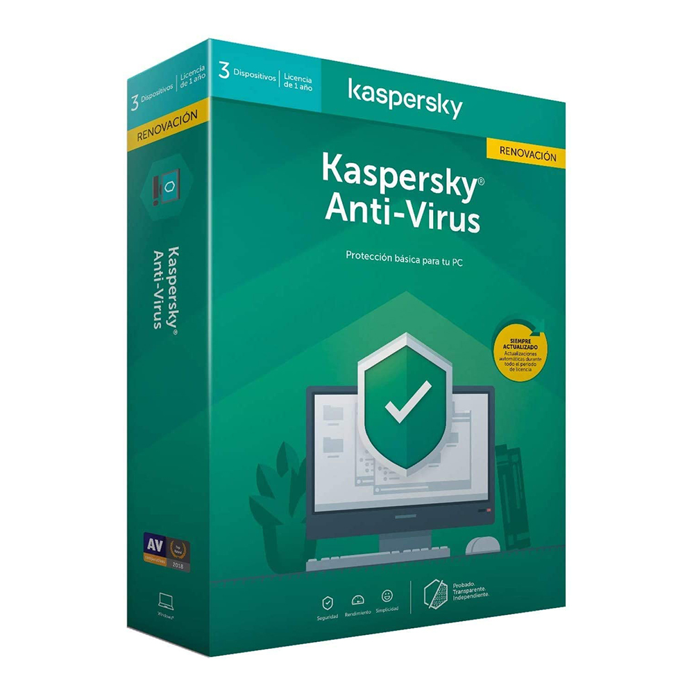 Kaspersky Lab Antivirus 2020 3 Dispositivos 1 Año