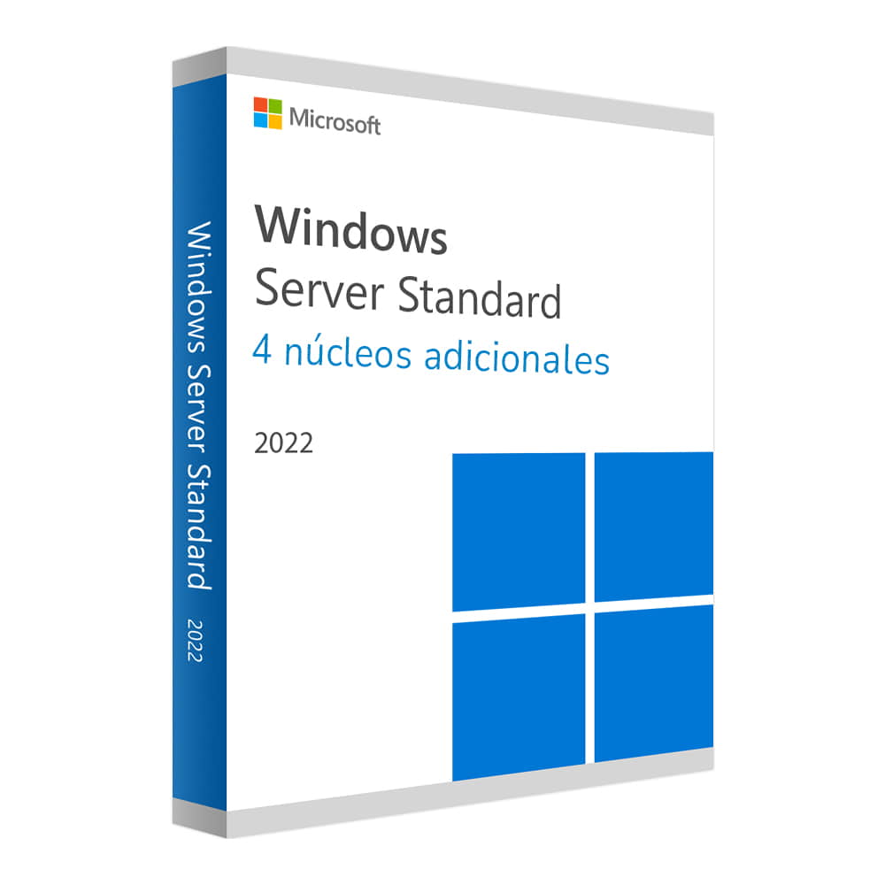 Microsoft Windows Server 2022 Standard - Licencia 4 ncleos adicionales