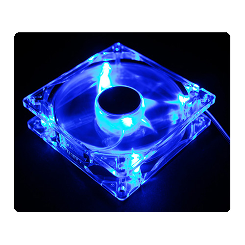 Zalman ZM-F1 LED Shark-Fin 80x80x25 luz Azul | Hardware