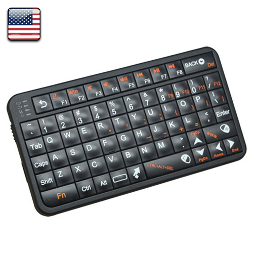 Air Mouse Keyboard Wireless. US Layout. Negro | Accesorios general