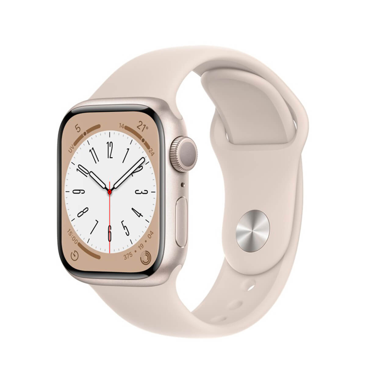 APPLE WATCH SERIES 8 GPS 41MM ALUMINIO BLANCO (STARLIGHT) Y CORREA DEPORTIVA BLANCA (STARLIGHT)