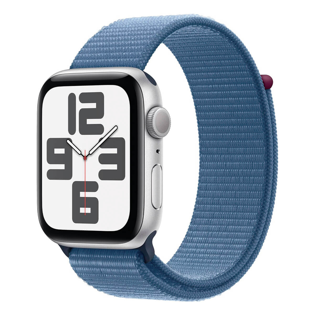 APPLE WATCH SE (2 GEN) 2023 GPS 44MM ALUMINIO PLATA Y CORREA DEPORTIVA LOOP AZUL (WINTER BLUE) MREF3QL/A