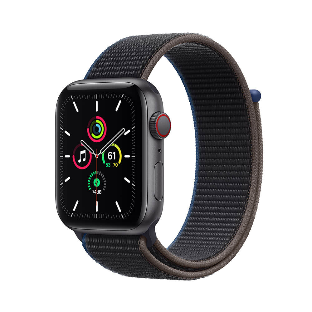 APPLE WATCH SE (GPS + CELLULAR) 44MM ALUMINIO GRIS ESPACIAL Y CORREA LOOP NEGRO CARBON