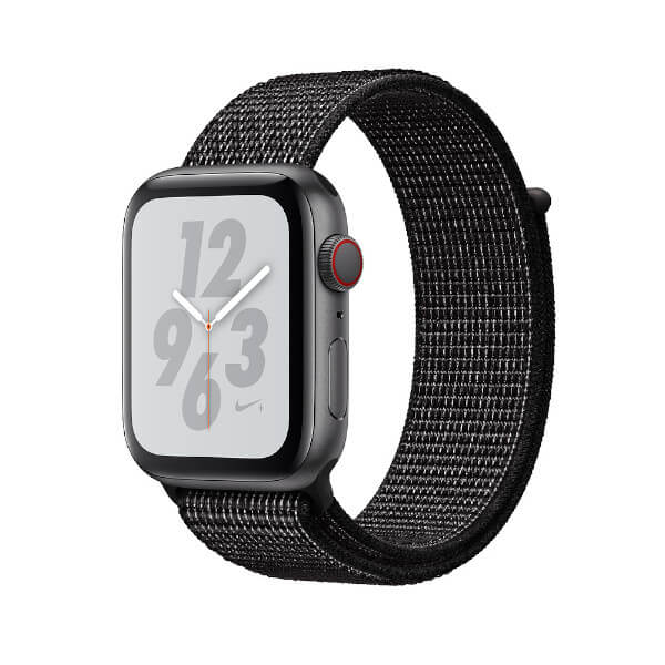 APPLE WATCH SERIES 4 NIKE+ GPS + CELLULAR 44 MM GRIS ESPACIAL Y CORREA LOOP NIKE SPORT NEGRA MTXL2TY/A