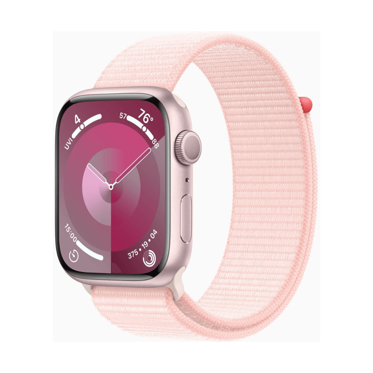 APPLE WATCH SERIES 9 GPS 45MM ALUMINIO Y CORREA DEPORTIVA LOOP ROSA (LIGHT PINK) |