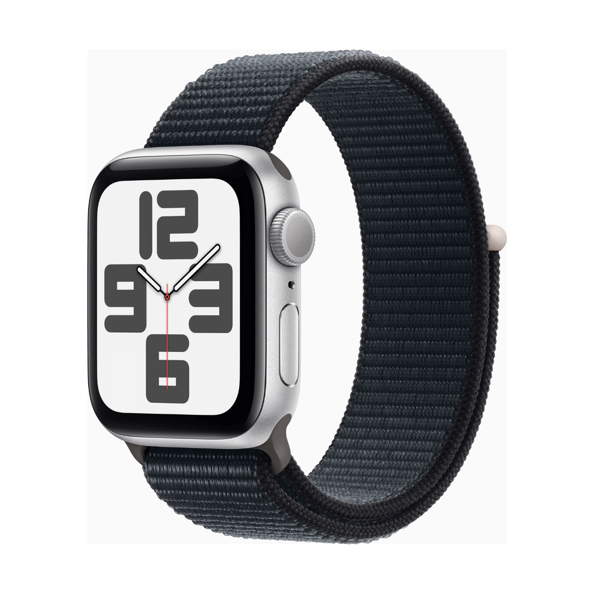 APPLE WATCH SE (2 GEN) 2023 GPS 40MM ALUMINIO PLATA Y CORREA DEPORTIVA LOOP NEGRA (MIDNIGHT) | Wearables