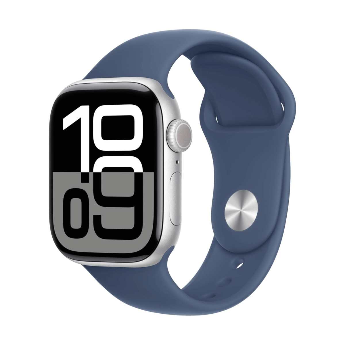 APPLE WATCH SERIES 10 GPS 42MM ALUMINIO PLATA Y CORREA DEPORTIVA AZUL (DENIM) - TALLA S/M | Wearables